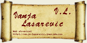 Vanja Lašarević vizit kartica